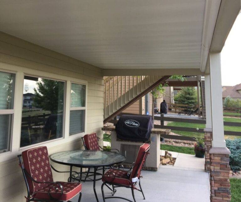 White Zip•UP Underdeck ceiling material